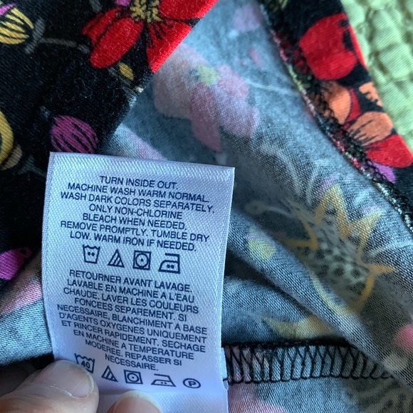 Lands End Ruffle V-Neck Top - Petite Large - Picture 8 of 15